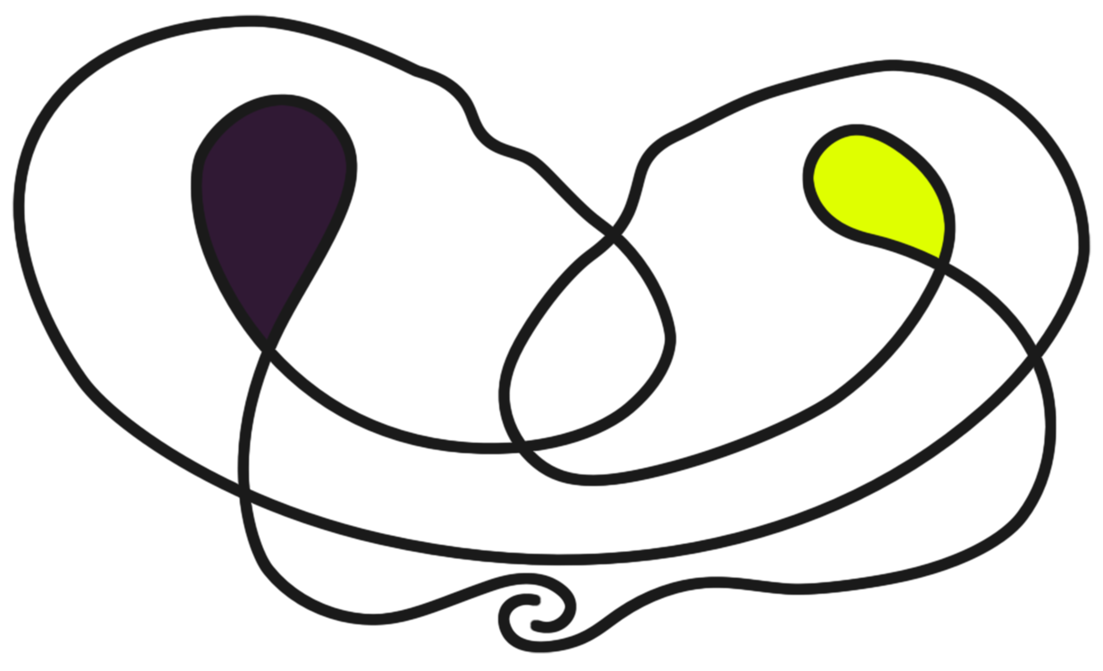 Eifersucht ARCATRA Darstellung mit kleiner Farbfläche und innerer Verdichtung