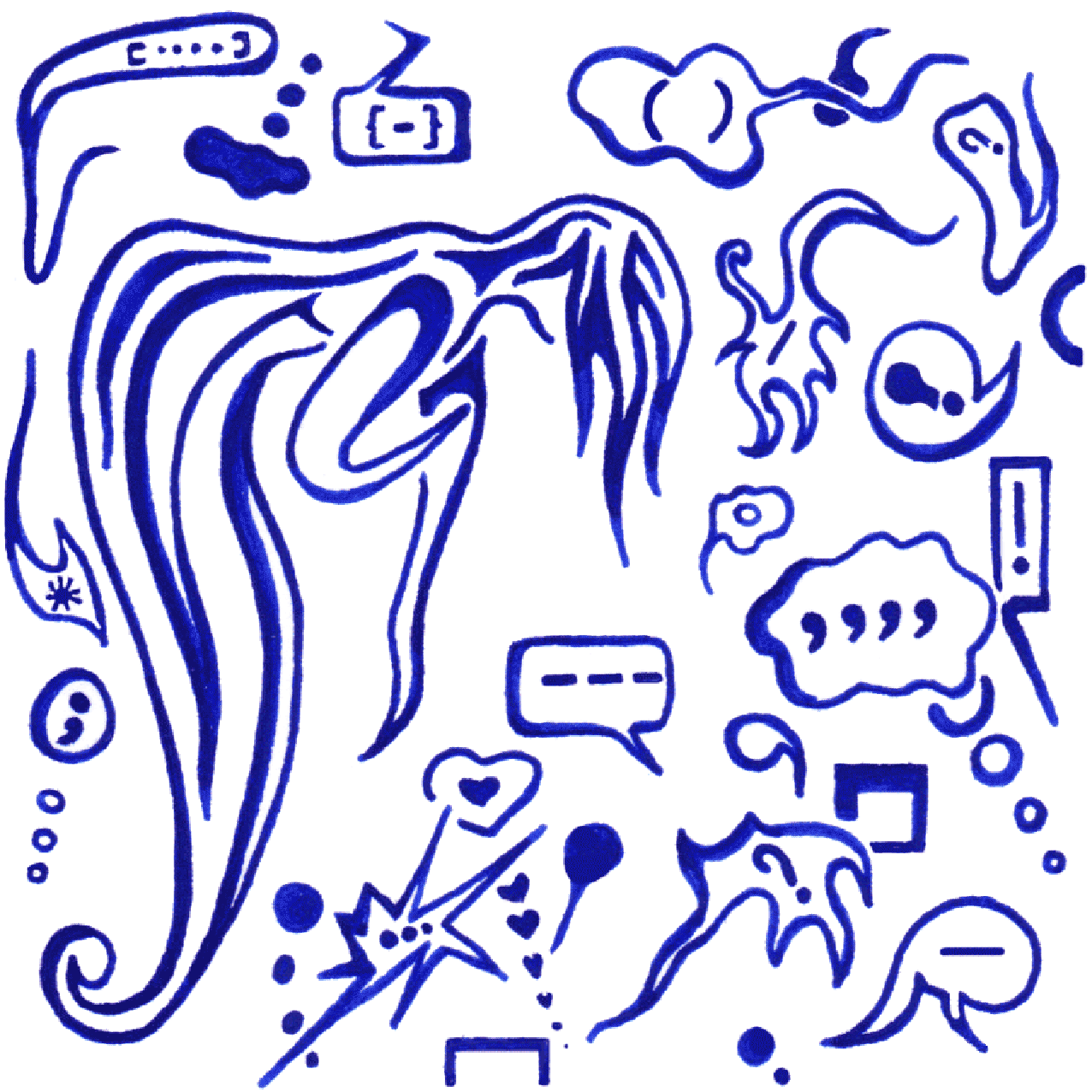 Fein abgestimmte Linienkomposition „Akzeptanz“ als Symbol für Ausgleich und inneres Einvernehmen