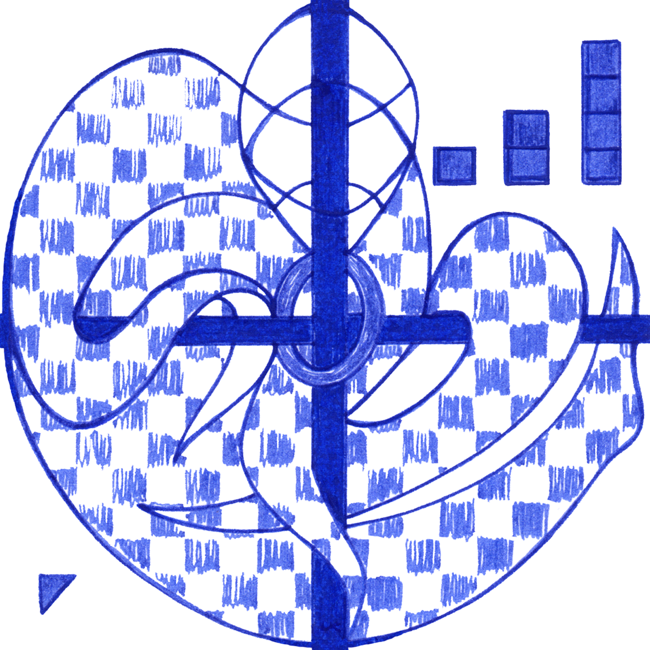 Lähmendes begleitendes Tintenbild "Angst": das paradoxe Gefühl, das uns fesselt und vor Leere schützt.
