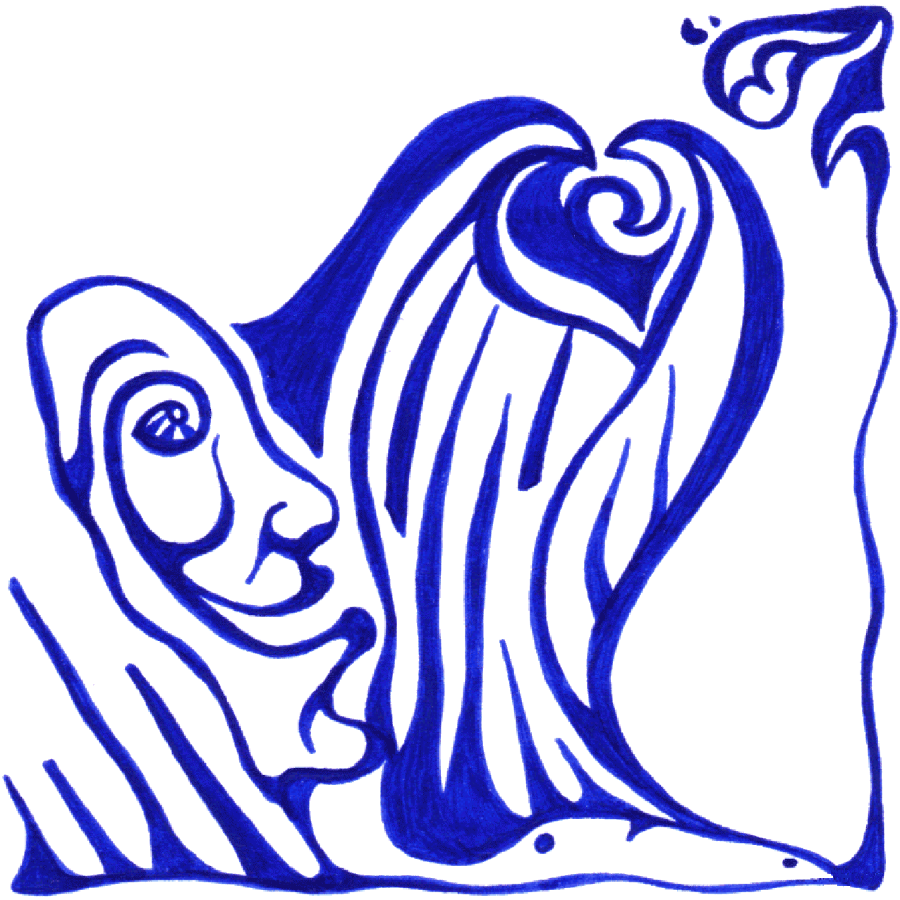 Gefühlvolle Illustration „Anvertrauen“ als Symbol für Vertrauen, Geben und emotionale Offenheit