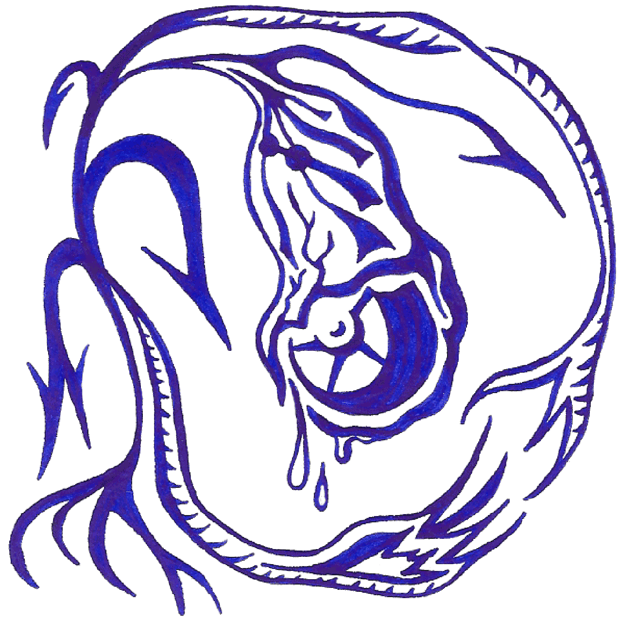 Dynamische Linienillustration „Auto-(Geburt)“ über unerwartete Wendungen im Leben