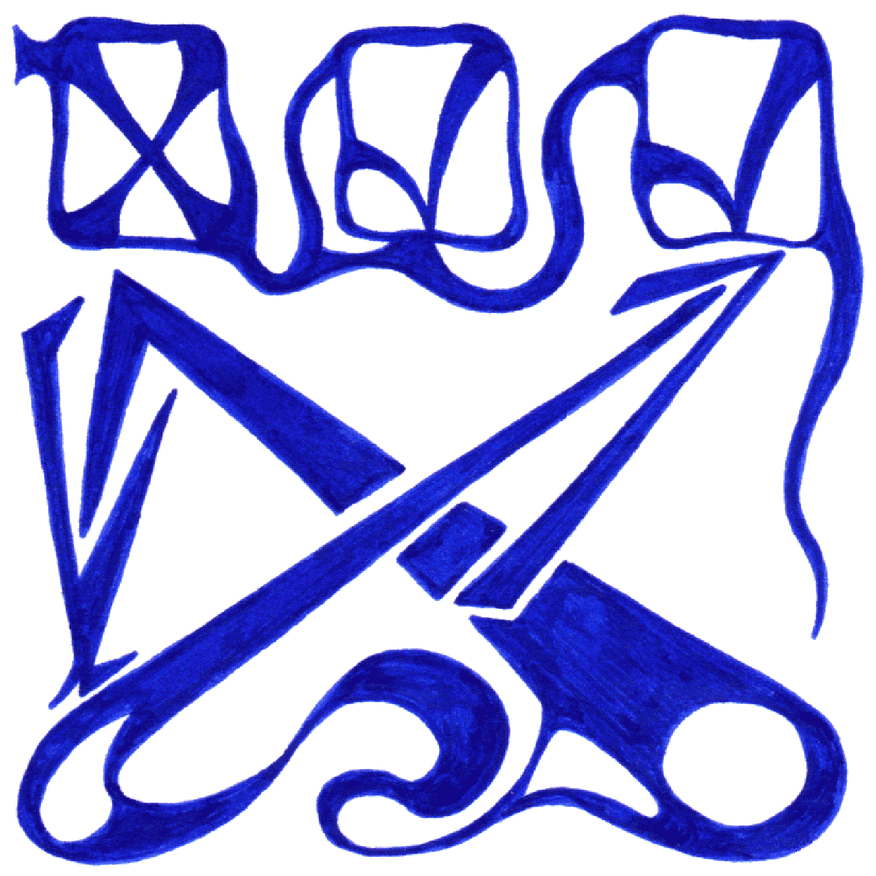 Markante Tintenillustration „Behauptung“, zeigt starke Meinungen und impulsive Aussagen