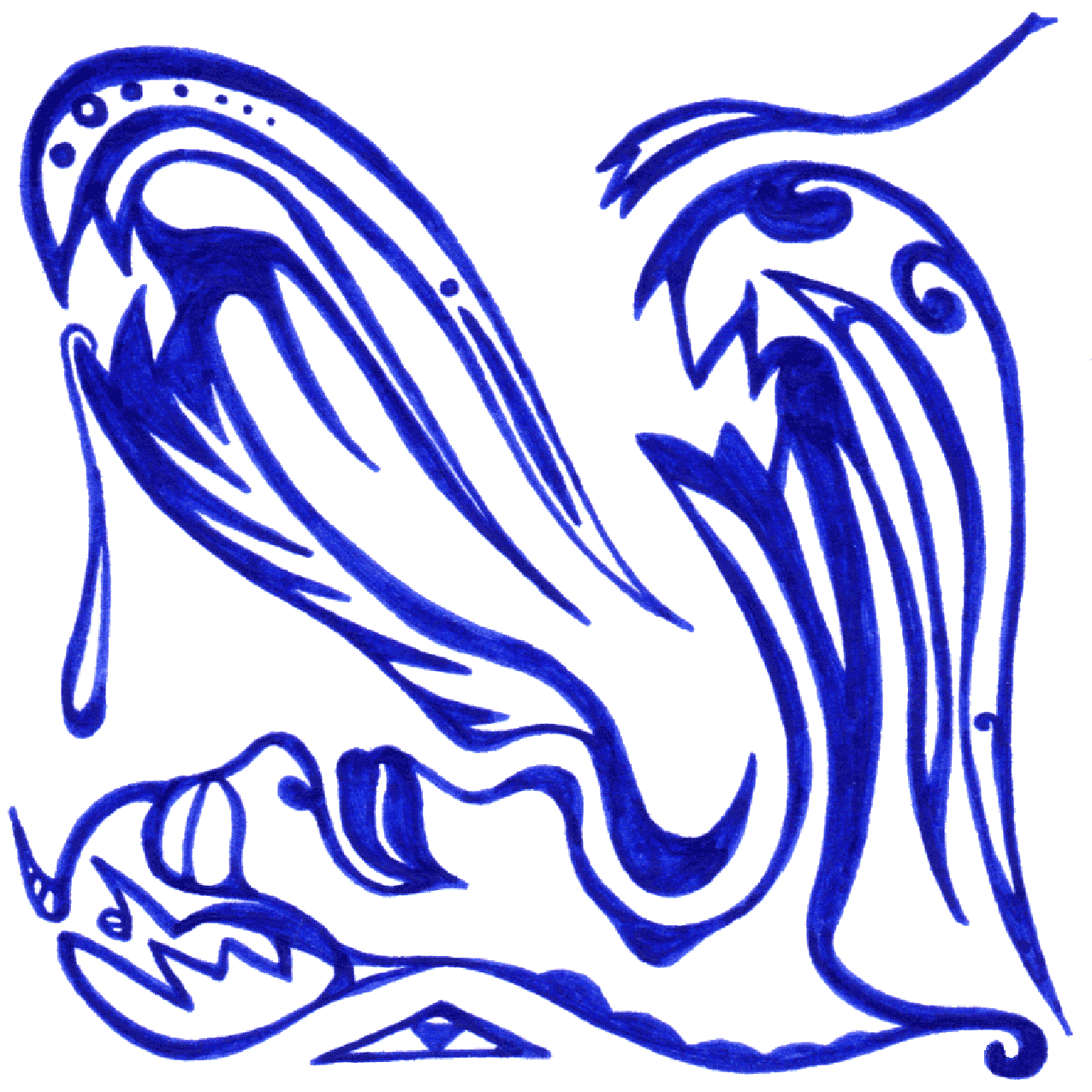 Verwirrter "Betrunkener" in Tintenillustration, schwankend zwischen Realität und Rausch