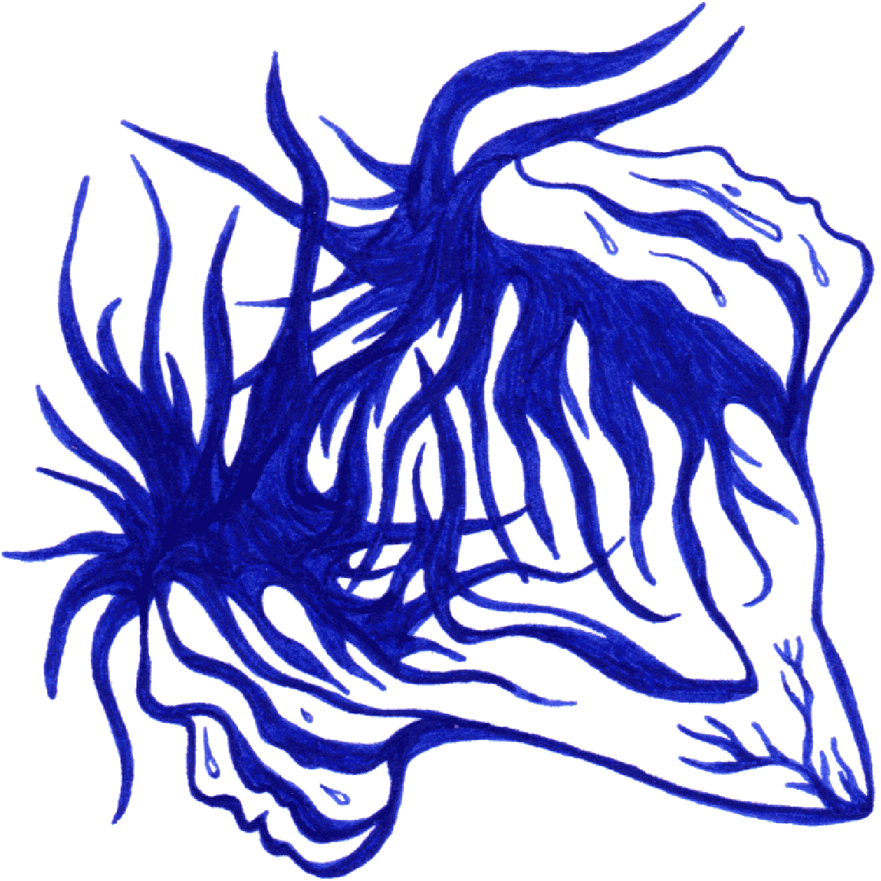 Gefühlvolle Linienillustration „Beziehungsschluss“ als Symbol für Nähe und Distanz