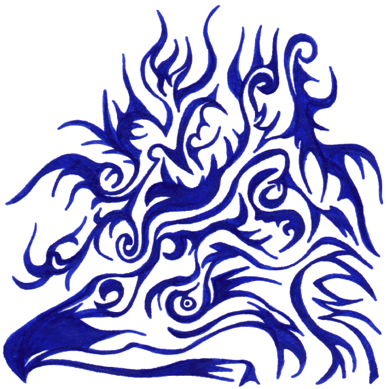 Neuer Blickwinkel als Tintenillustration, symbolisch für Perspektive und Beobachtung