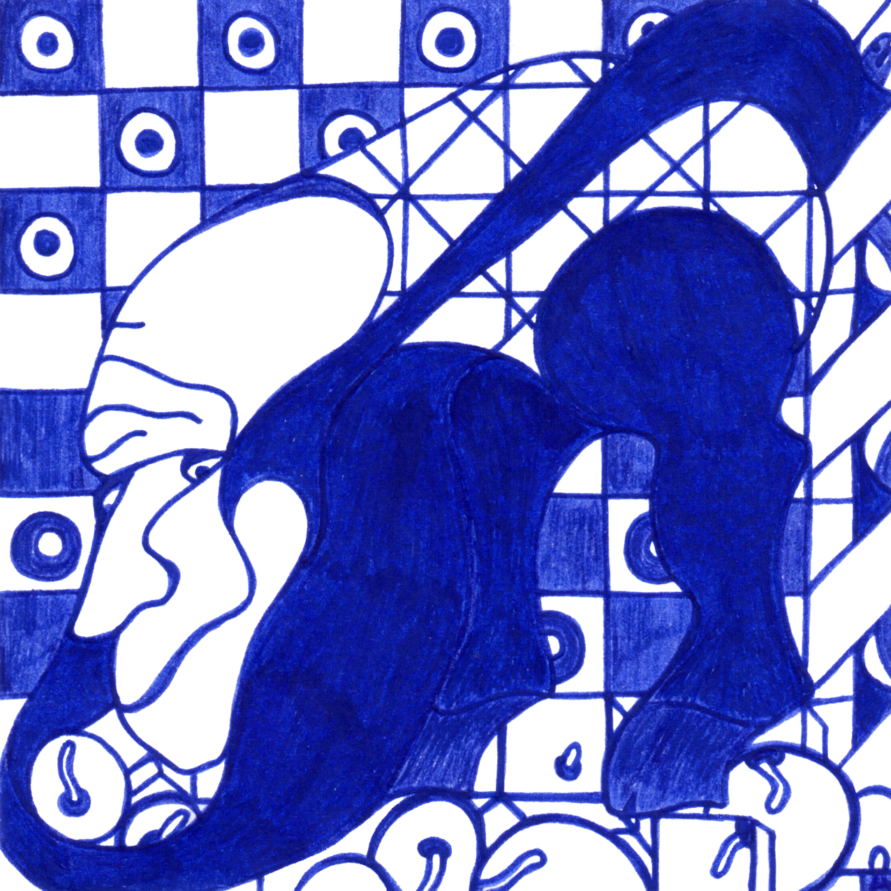 Verträumtes „Bodenständige Sehnsüchte“ – Tintenbild vermittelt natürliche Wünsche und Sehnsucht