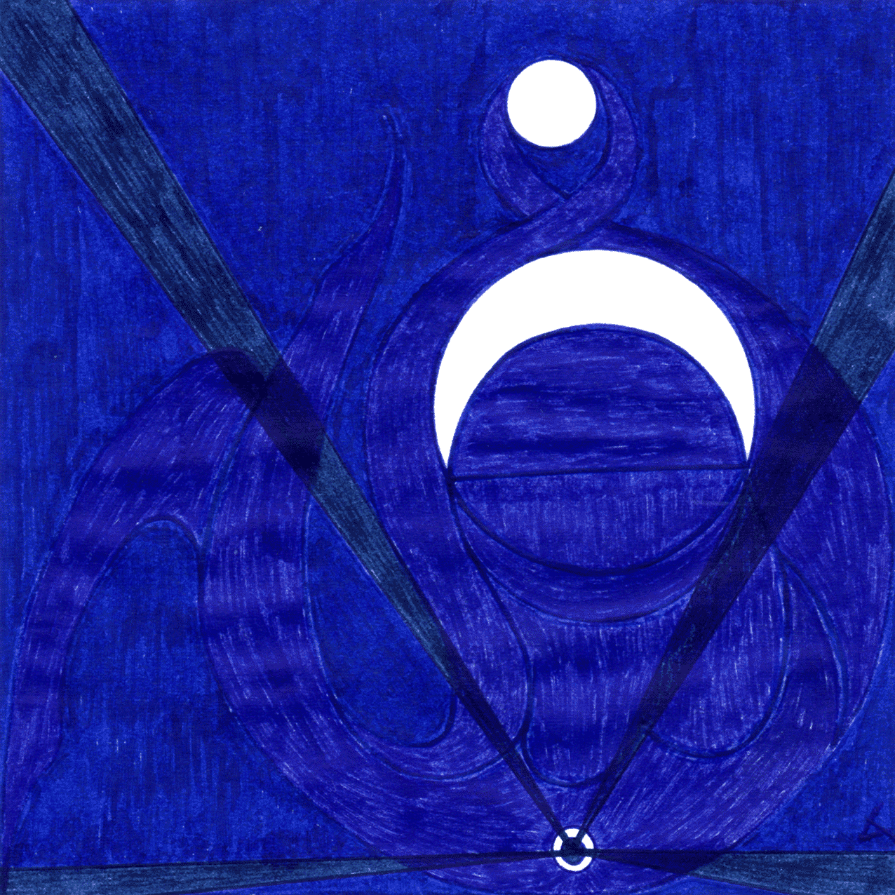 Tintenbild „Die Quelle aller Kraft“ – Energie, Ursprung und unendliche Verbundenheit spürbar