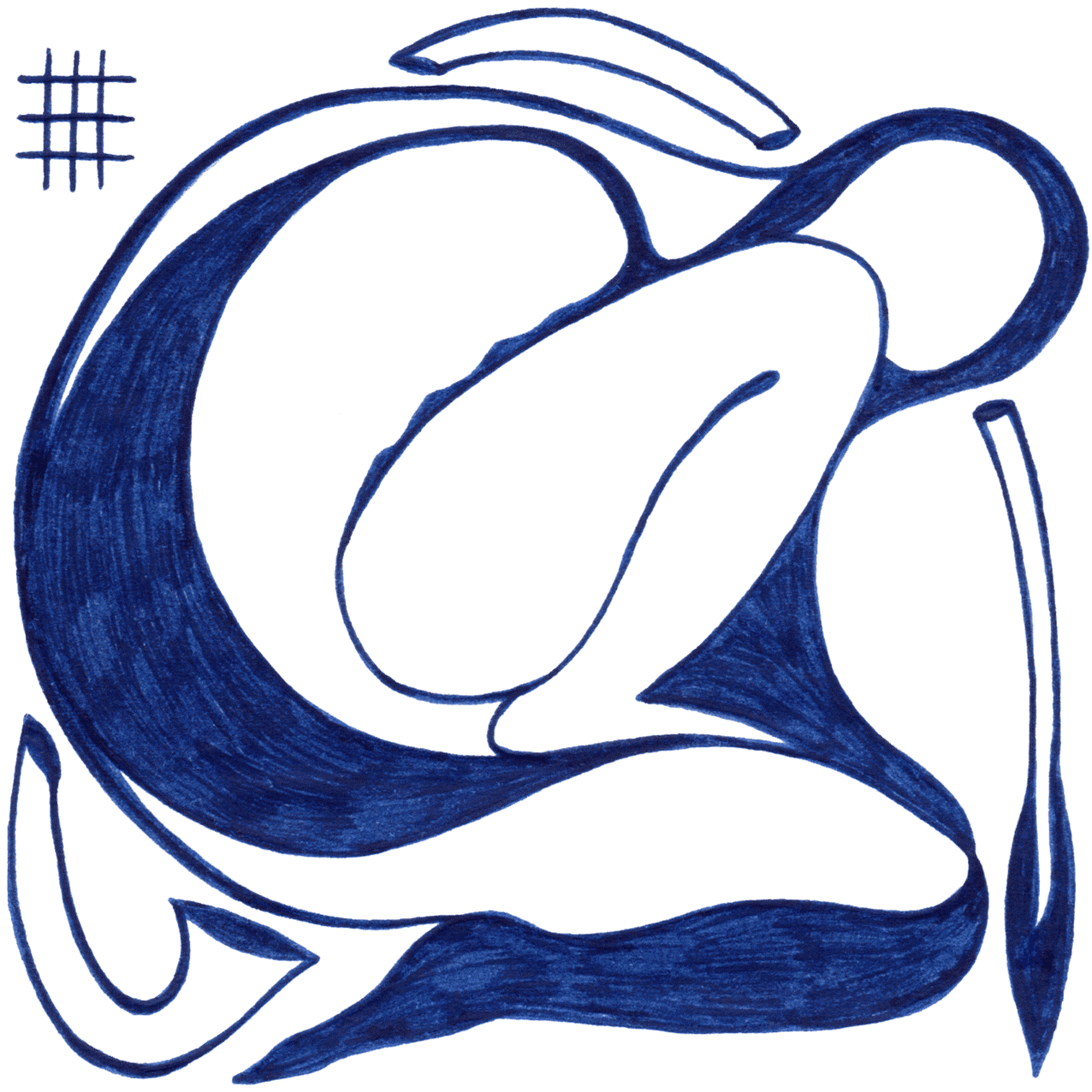 Wildes Tintenbild - „Ein Tier in mir“  über innere Triebe und verborgene Instinkte