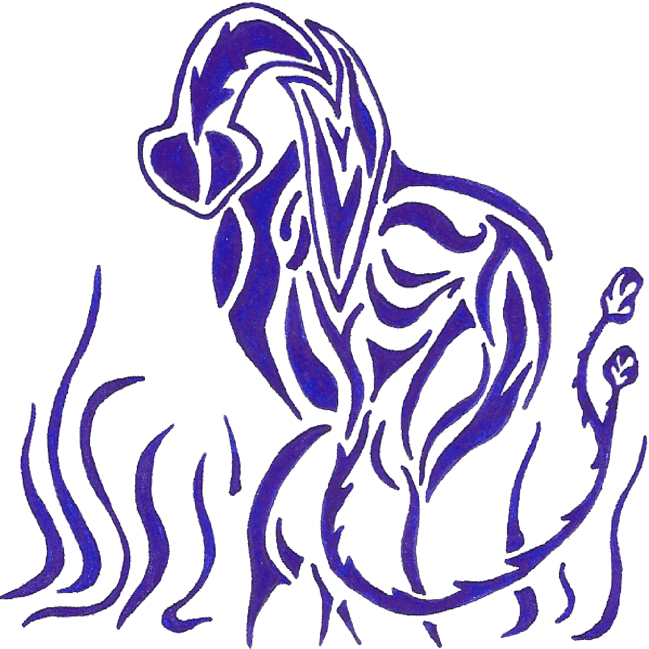 Lebendige Linienillustration „Energievoll“ als Symbol für Kraft, Dynamik und ungewisse Nutzung