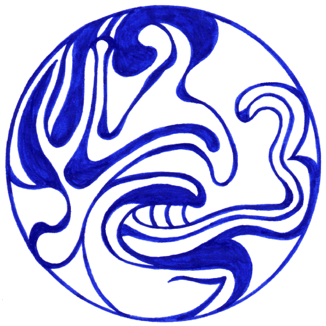 "Freie Zeit" als Tintenzeichnung, symbolisiert Momente, die vergehen und Chancen im Alltag