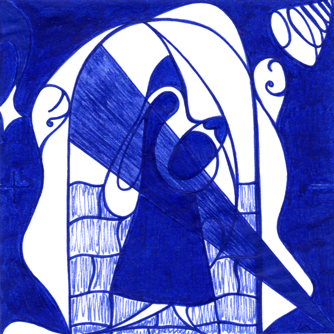 Ein leiser Moment im Tintenbild „Für alle Wartenden“, kurz vor einer unerwarteten Wendung