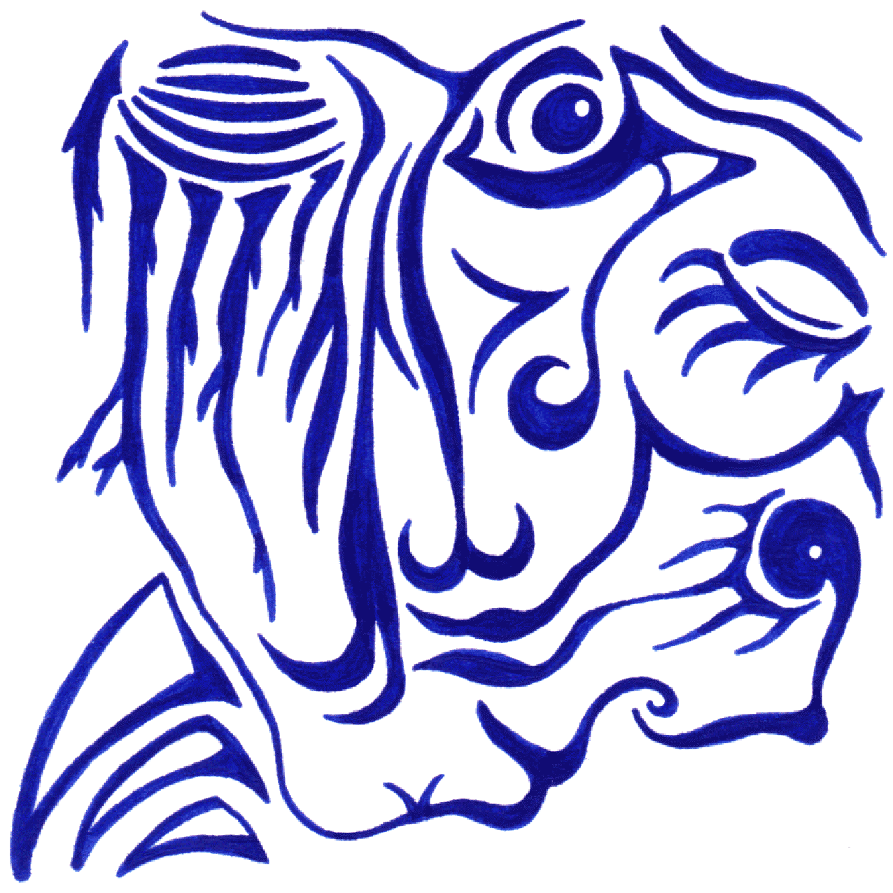 Fein gezeichnete Linienillustration „Gefühle“ als Symbol für innere Antriebe und Emotionen