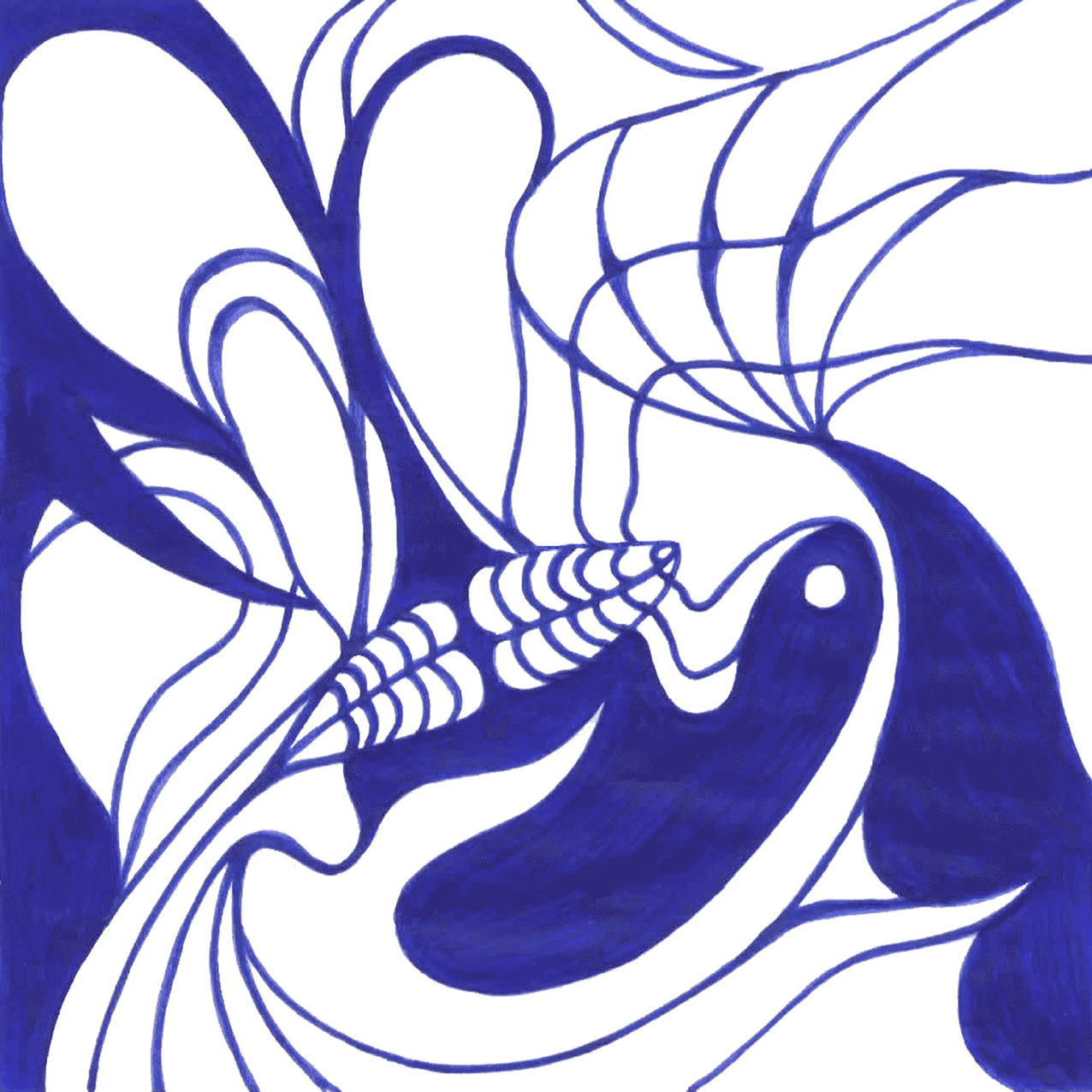 Zum Nachdenken „Gestohlene Nähe“ – Tintenbild über Sehnsucht und auf Distanz gehaltene Nähe