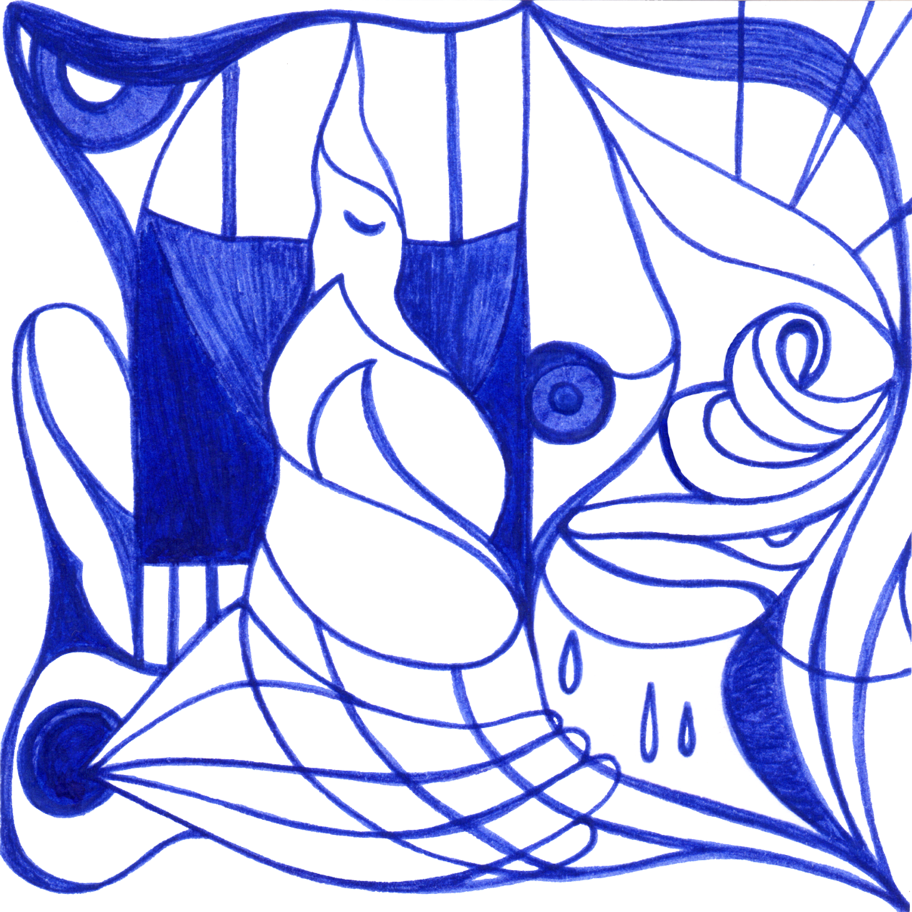 Starkes „Herrscher in sich selbst“ – Tintenbild zeigt innere Kraft und Selbstbestimmung und Souveränität