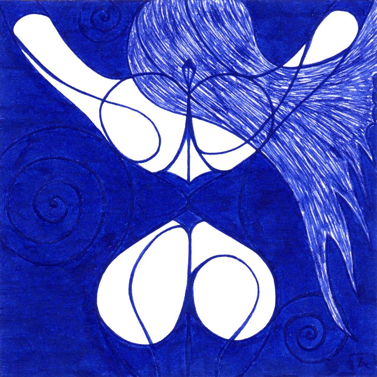 Zartes „Herzform“ – Tintenbild zeigt verborgene Gefühle und innere Wärme