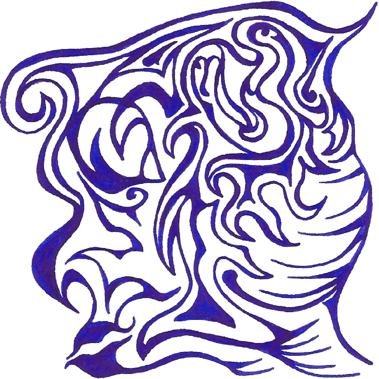 Mystische Linienillustration „Hexe“ als Symbol für Täuschung, Unwissenheit und alte Mythen