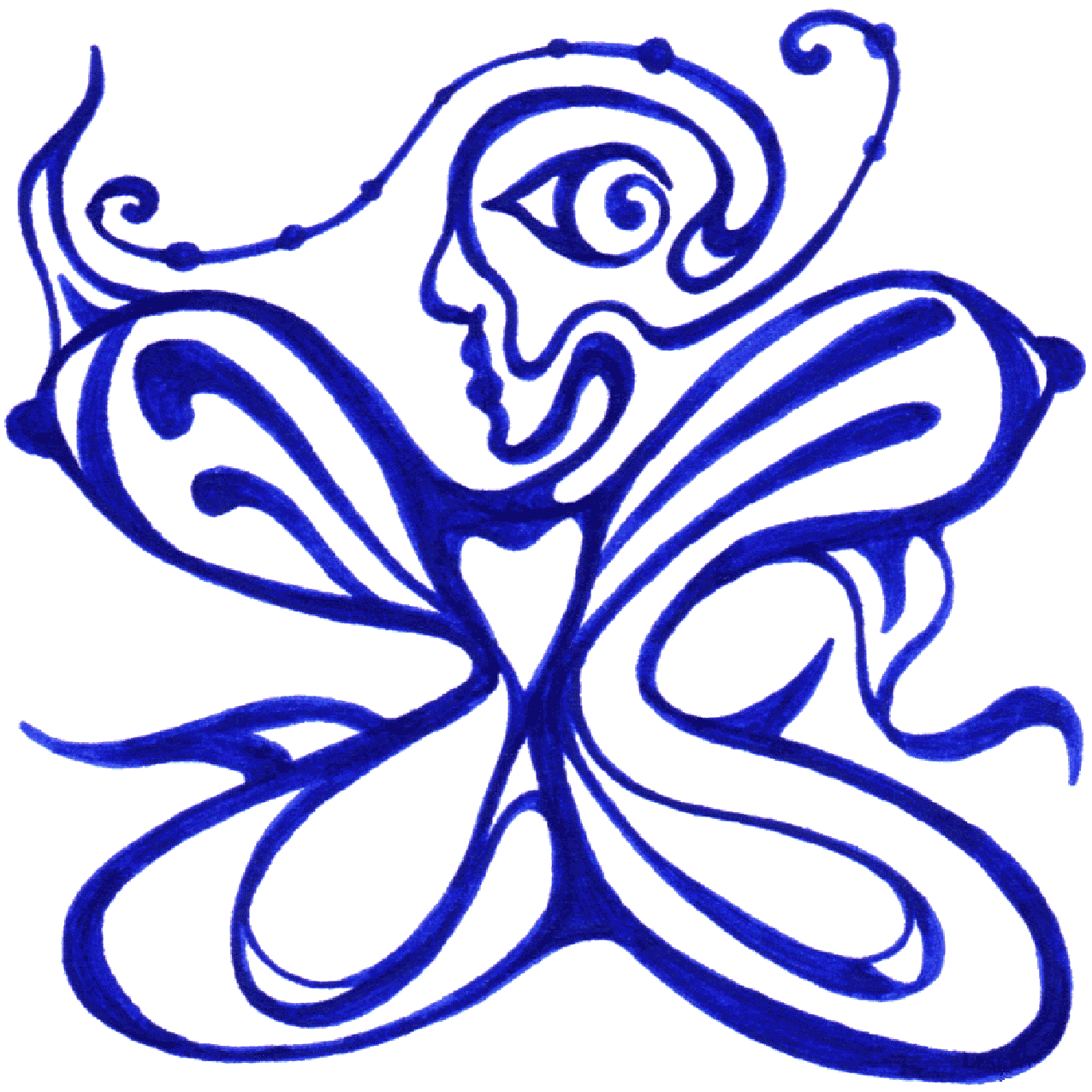 Visionäre Tintenillustration „Ideal“, zeigt klare Vorstellung und schwer vermittelbare Perfektion