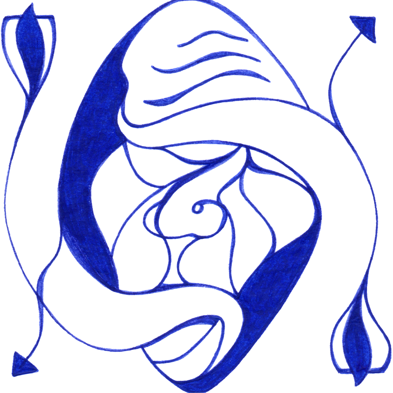 Zerrissenes „Innerer Konflikt“ – Tintenbild zeigt die stille Schlacht im Inneren