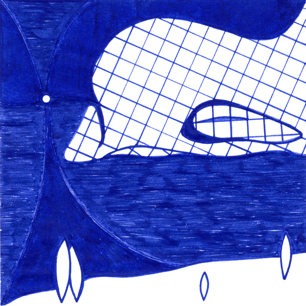 Nachdenkliches Tintenbild „Irgendwo dort“ – gemeinsam die Ungewissheit und Dunkelheit erkunden