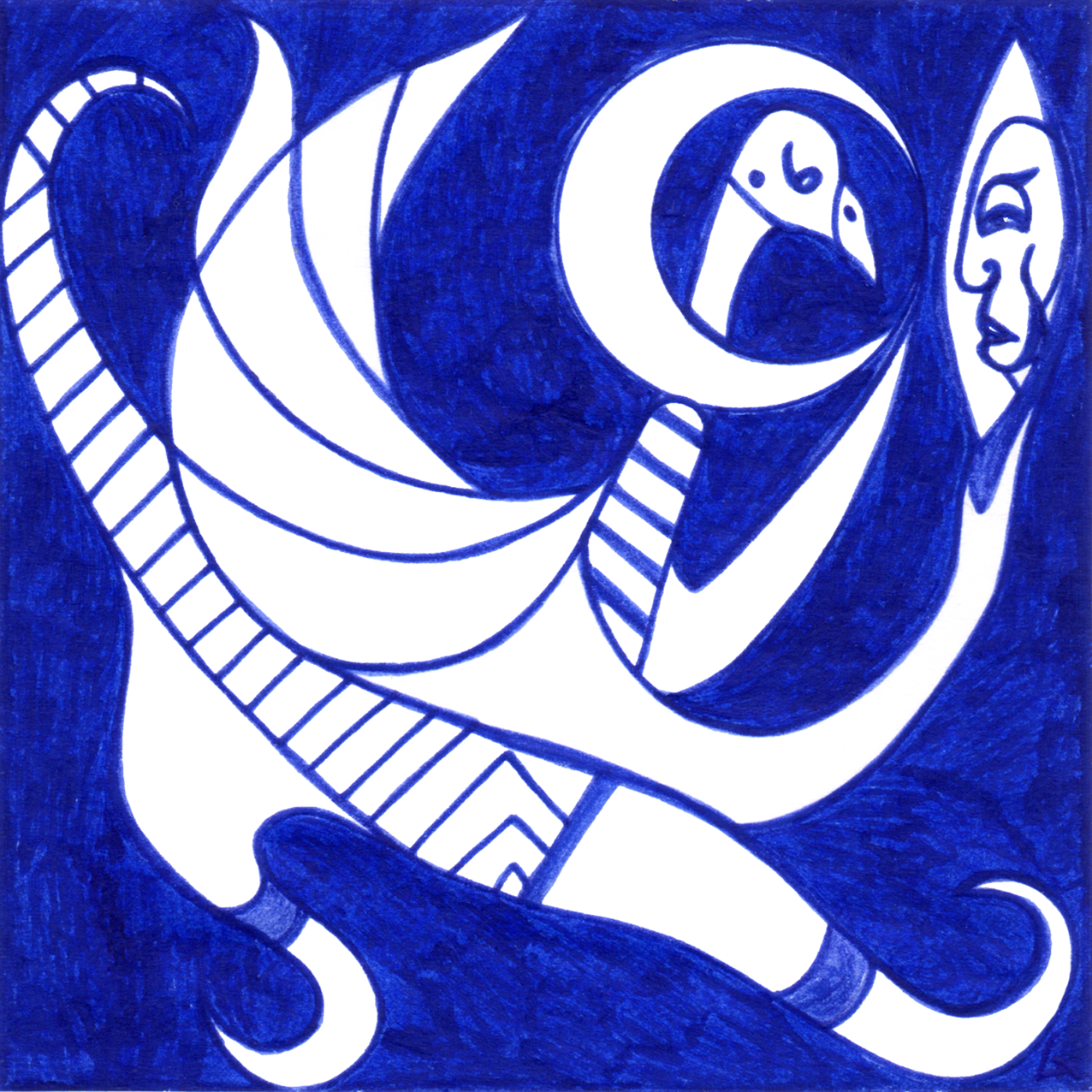 Emotionales „Ist man gut genug?“ – Tintenbild zeigt innere Fragen nach Eigenwert und Anerkennung