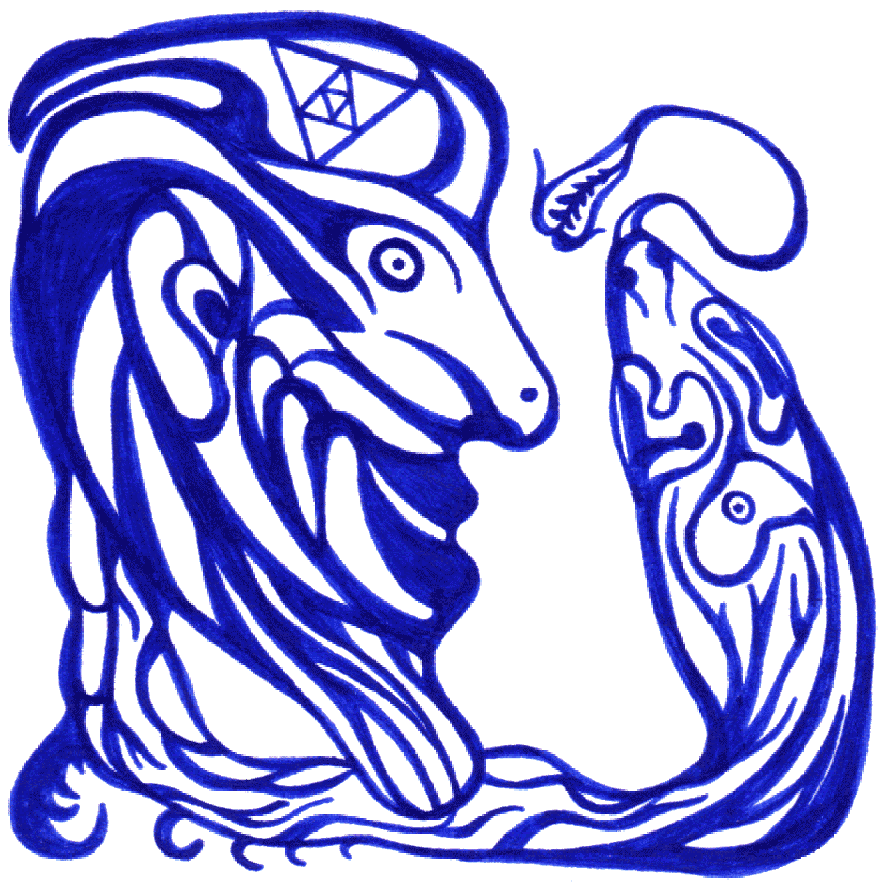 Nachdenkliche Tintenillustration „Jeder Mensch ist ein Geschenk“, symbolisiert Einzigartigkeit und innere Wünsche