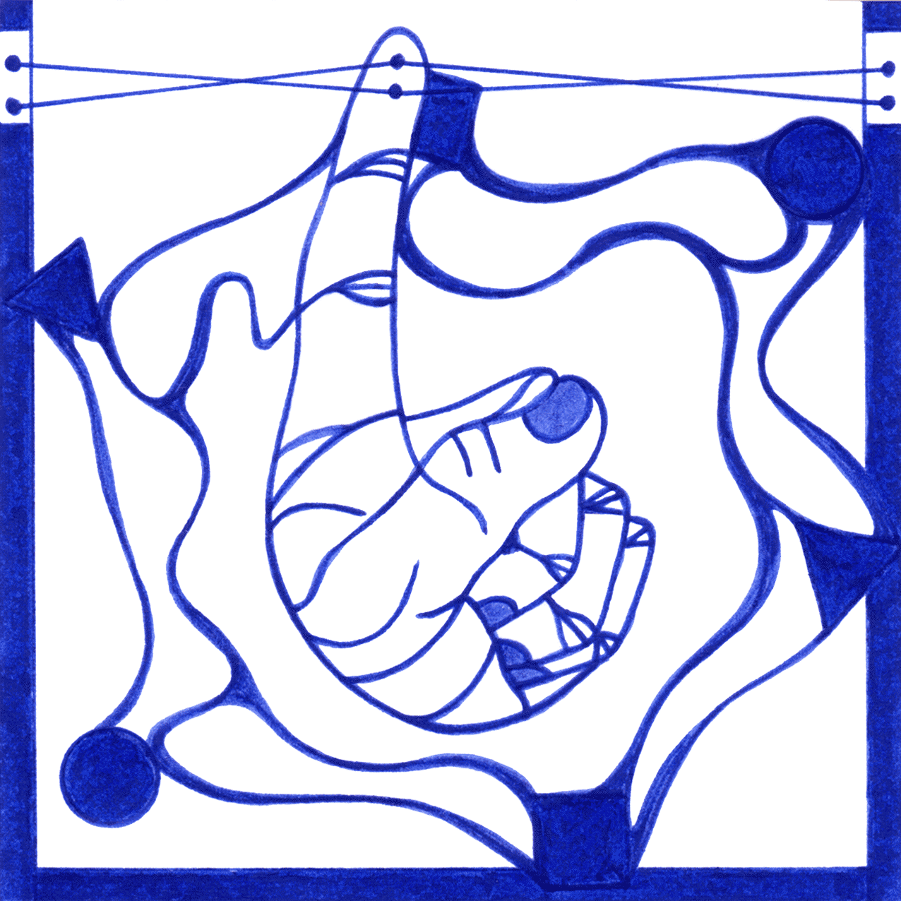 Tintenbild „Kreistanz ums Prinzip“ – Liebe zu Regeln, die längst ihre Wirkung verloren haben