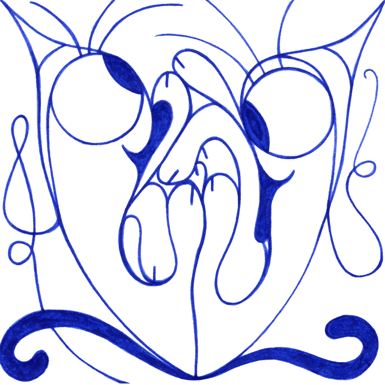 Poetisches Tintenbild „Leckende Kätzchen“ – der Moment des puren Genusses und sanfter Eigenfreude