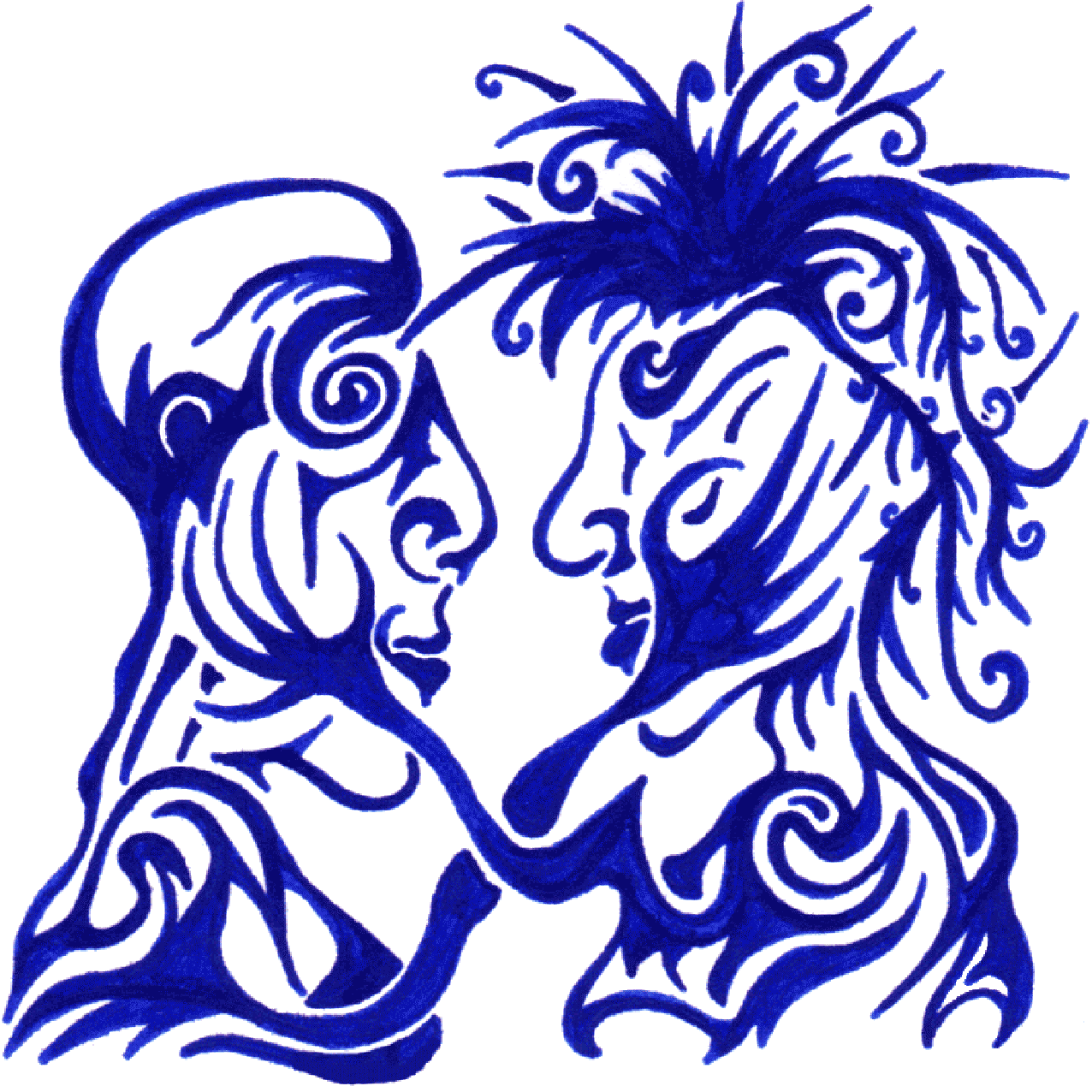 Fein gezeichnete Linienillustration „Loben“ als Symbol für Anerkennung und flüchtige Sympathie