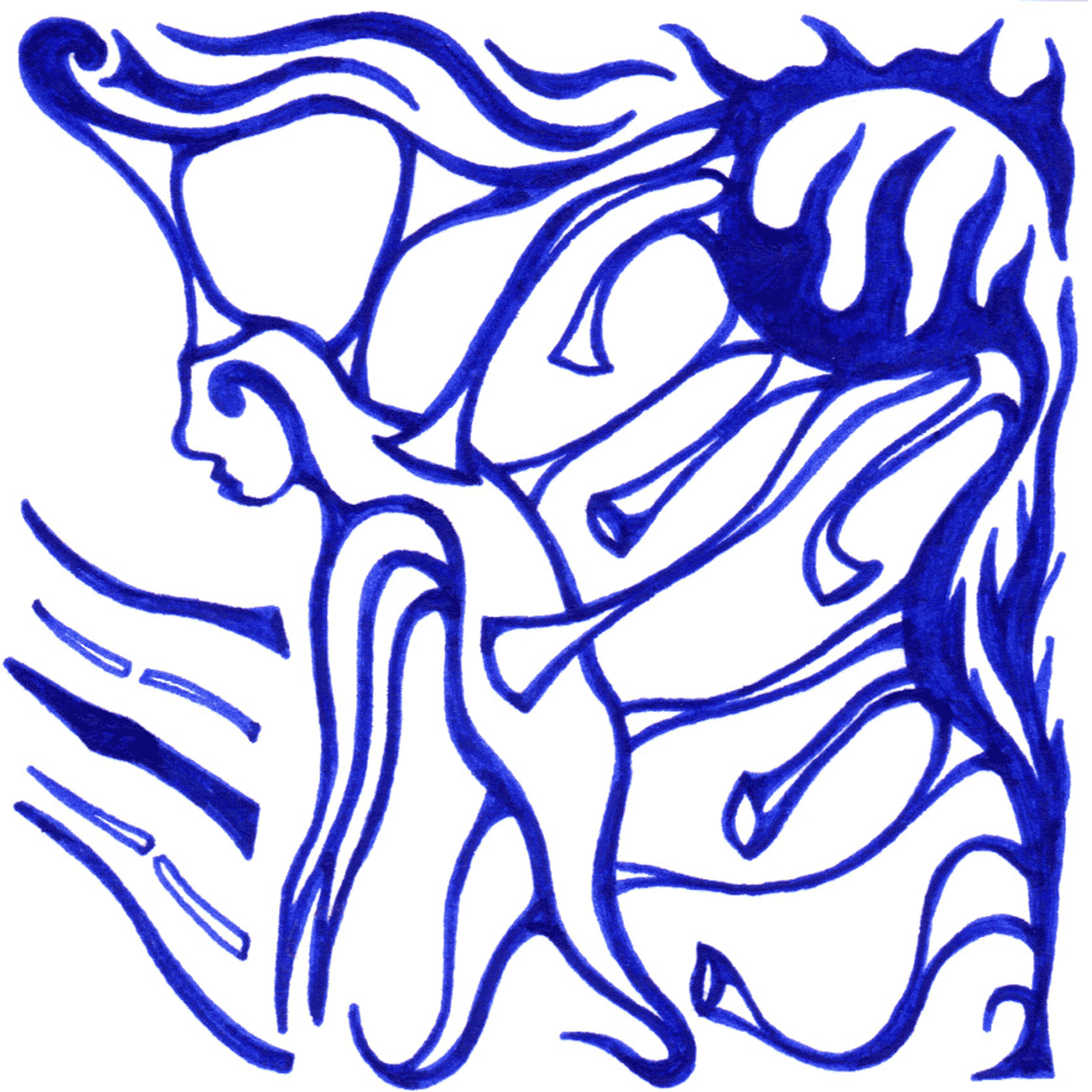 Schwere Tintenlinien in „Müdigkeit“ spiegeln Erschöpfung, Ruhebedürfnis und stille Kraft