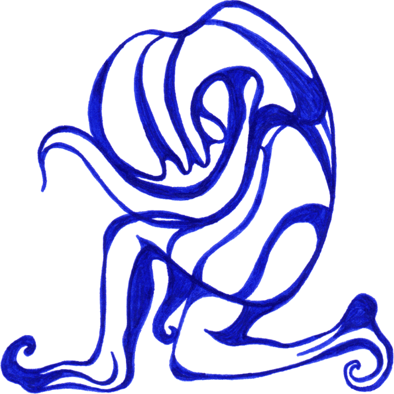 „Neugier“ in Tinte dargestellt, der Drang nach Erkenntnis und verborgenen Wahrheiten