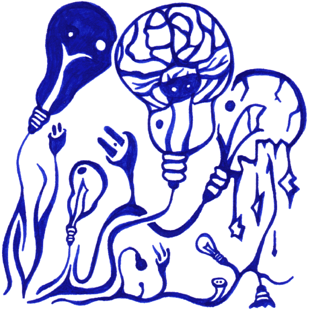 Abstrakte Linienillustration „Richtige Information“ als Symbol für Klarheit und Orientierung