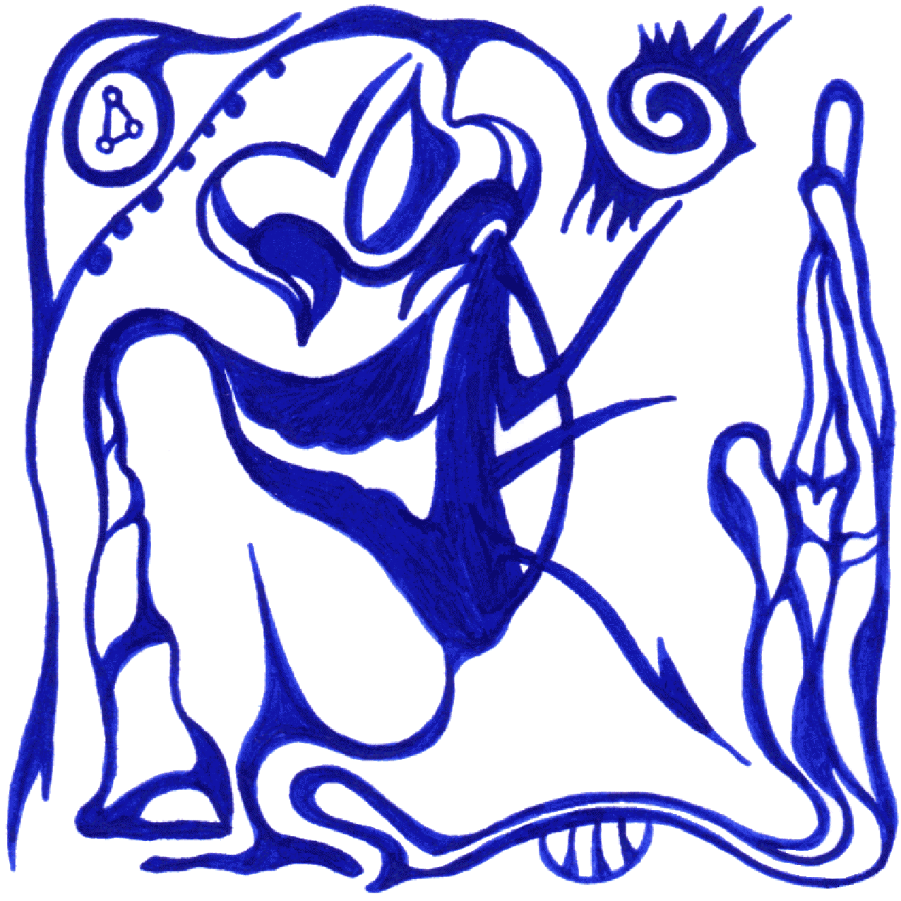 Dynamische Darstellung von „Ruf“ als Symbol für lautlose Botschaften und innere Signale