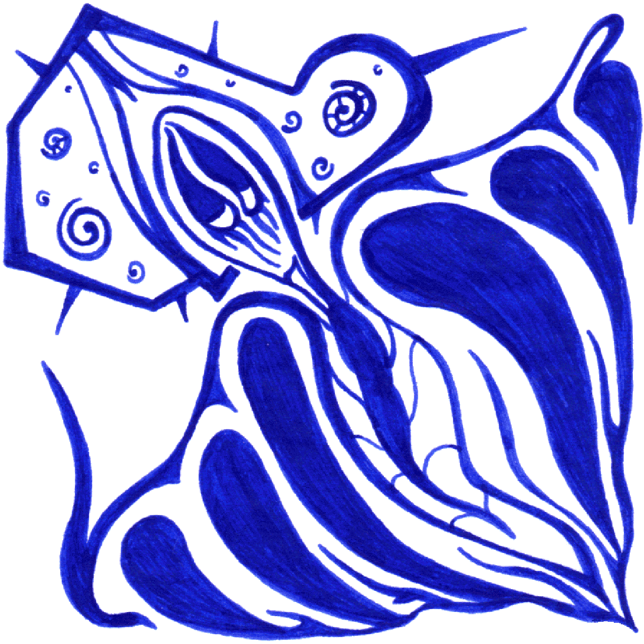 Tintenbild „Selbst erledigen“, zeigt Eigenverantwortung, Selbstvertrauen und eigene Entscheidungen