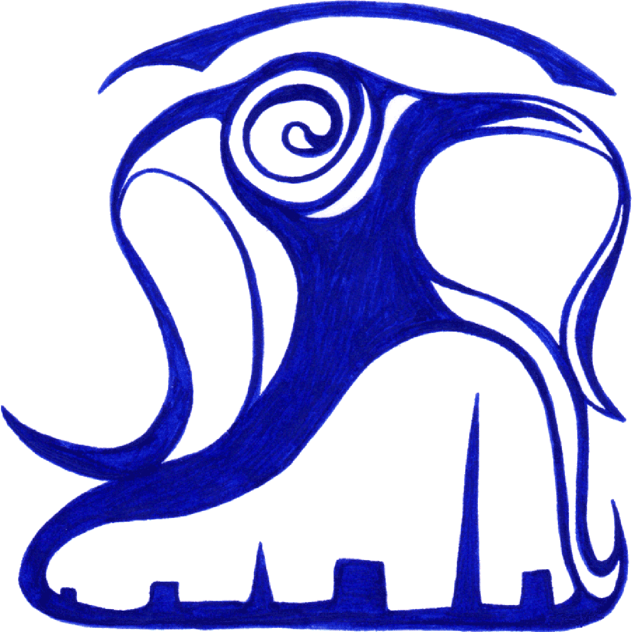 Selbstsicheres Auftreten in Tintenillustration, symbolisch für innere Stärke und Eigenständigkeit