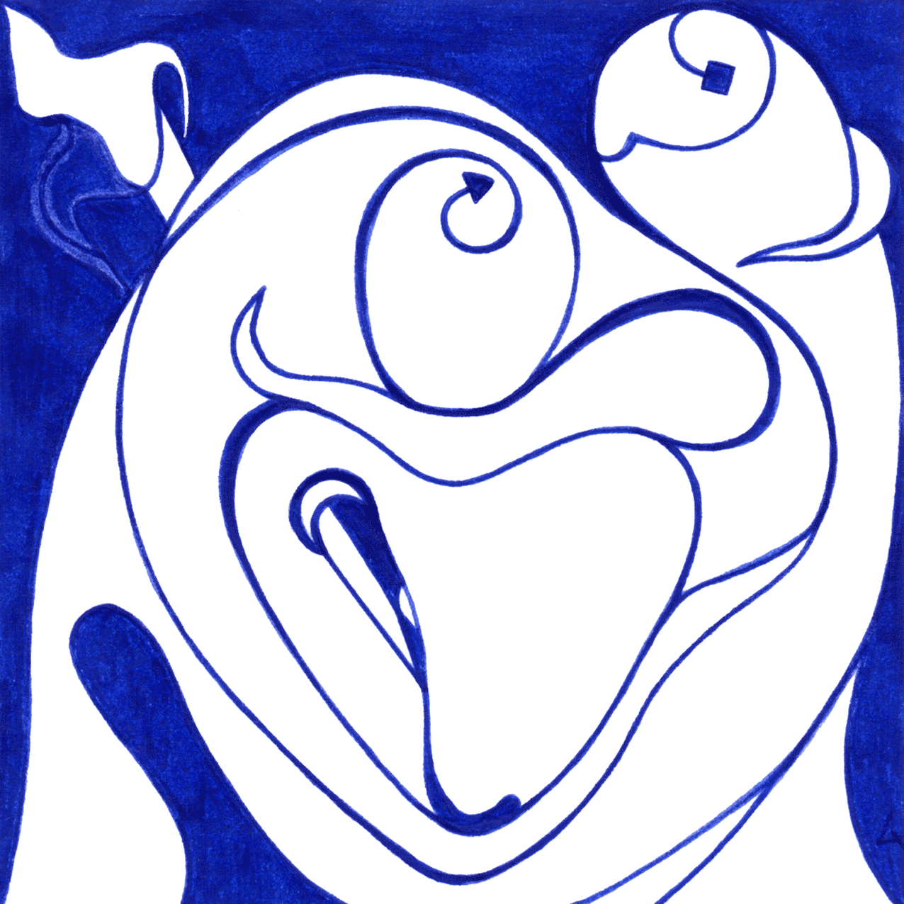 Poetisches Tintenbild „So sind wir gebaut“ – Helligkeit wächst aus innerer Dunkelheit in uns