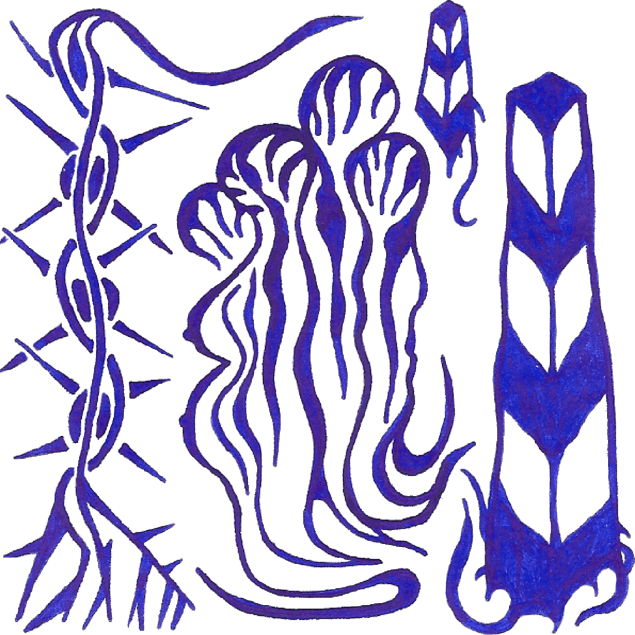 Kreative Linienillustration „Transfer“ als Symbol für Bewegung, Übergang und neue Grenzen