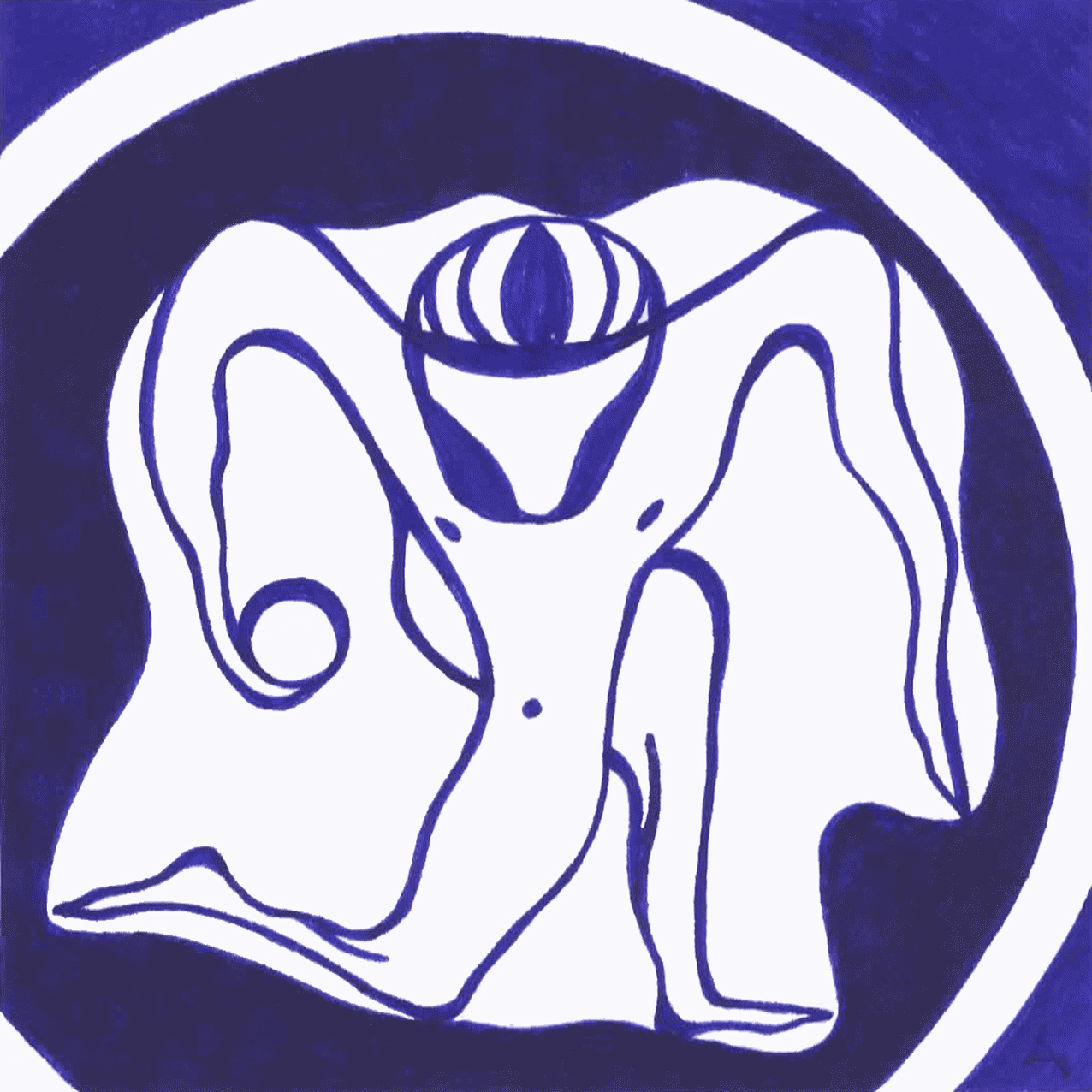 Tintenbild „Unbeliebtes“ mit mystischen Linien, Symbol für Zurückweisung und äußere Erwartungen