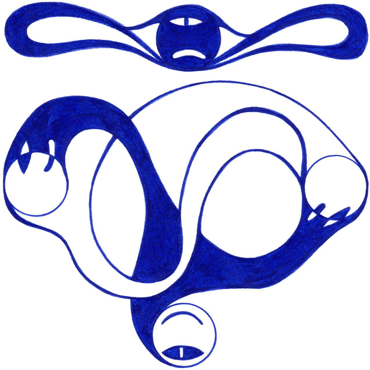 Tintenbild der Beobachtung „Vierte überflüssig“ über ungenutzte Präsenz in der Gesellschaft und überzählige Rollen.