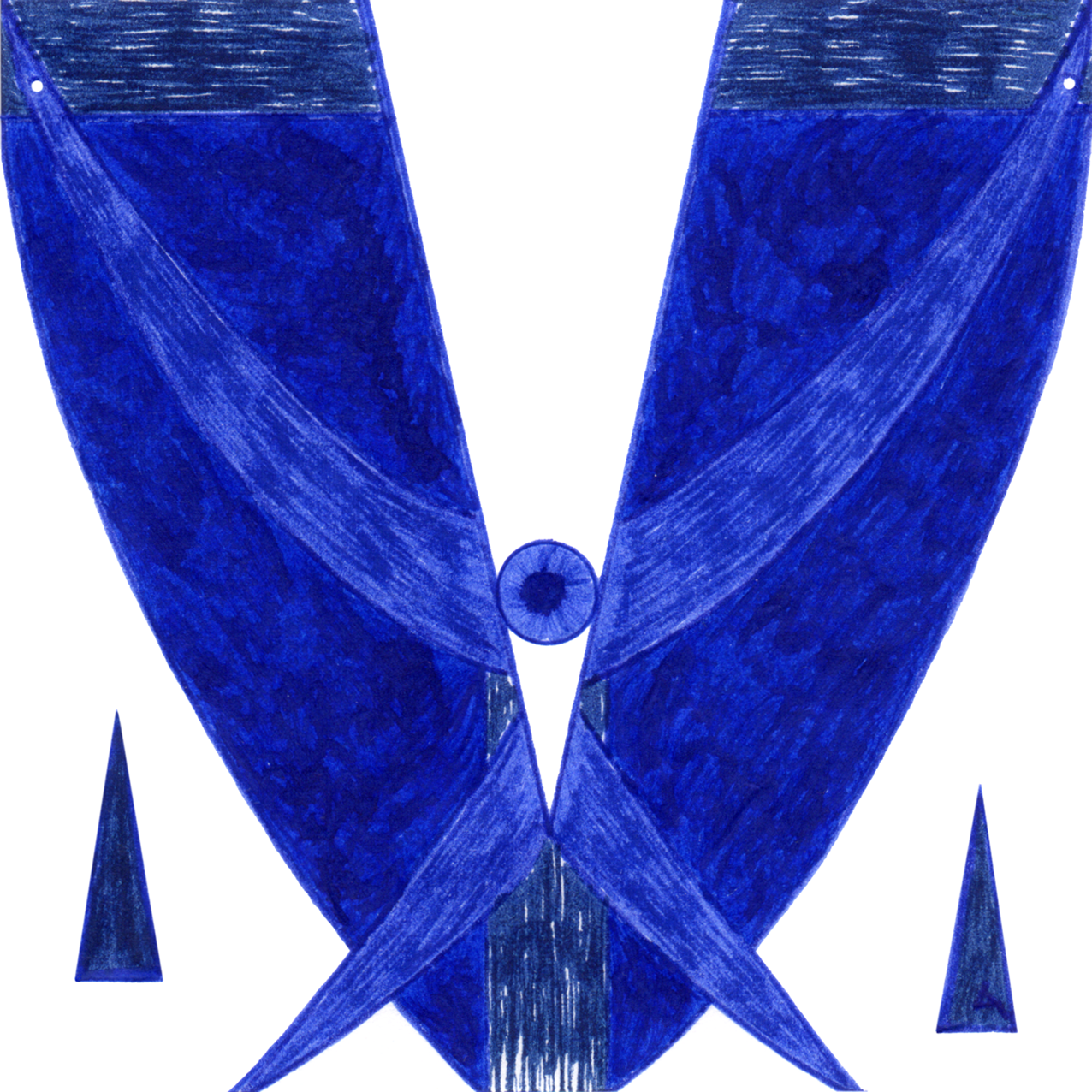 Befreiendes „Vom Licht gerettet“ – Tintenbild zeigt Transformation durch Lichtstrahl aus der Dunkelheit