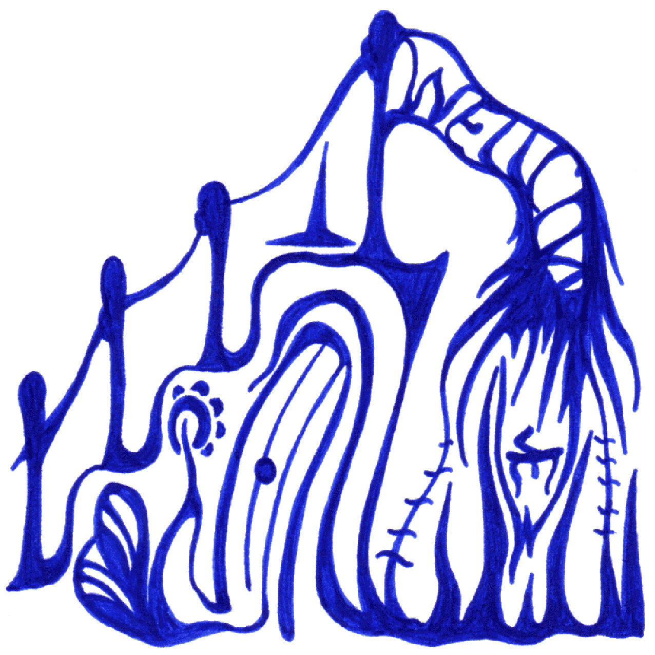 „Well-come“ öffnet Türen zu Möglichkeiten, ein Tintenbild voller Einladung und Staunen