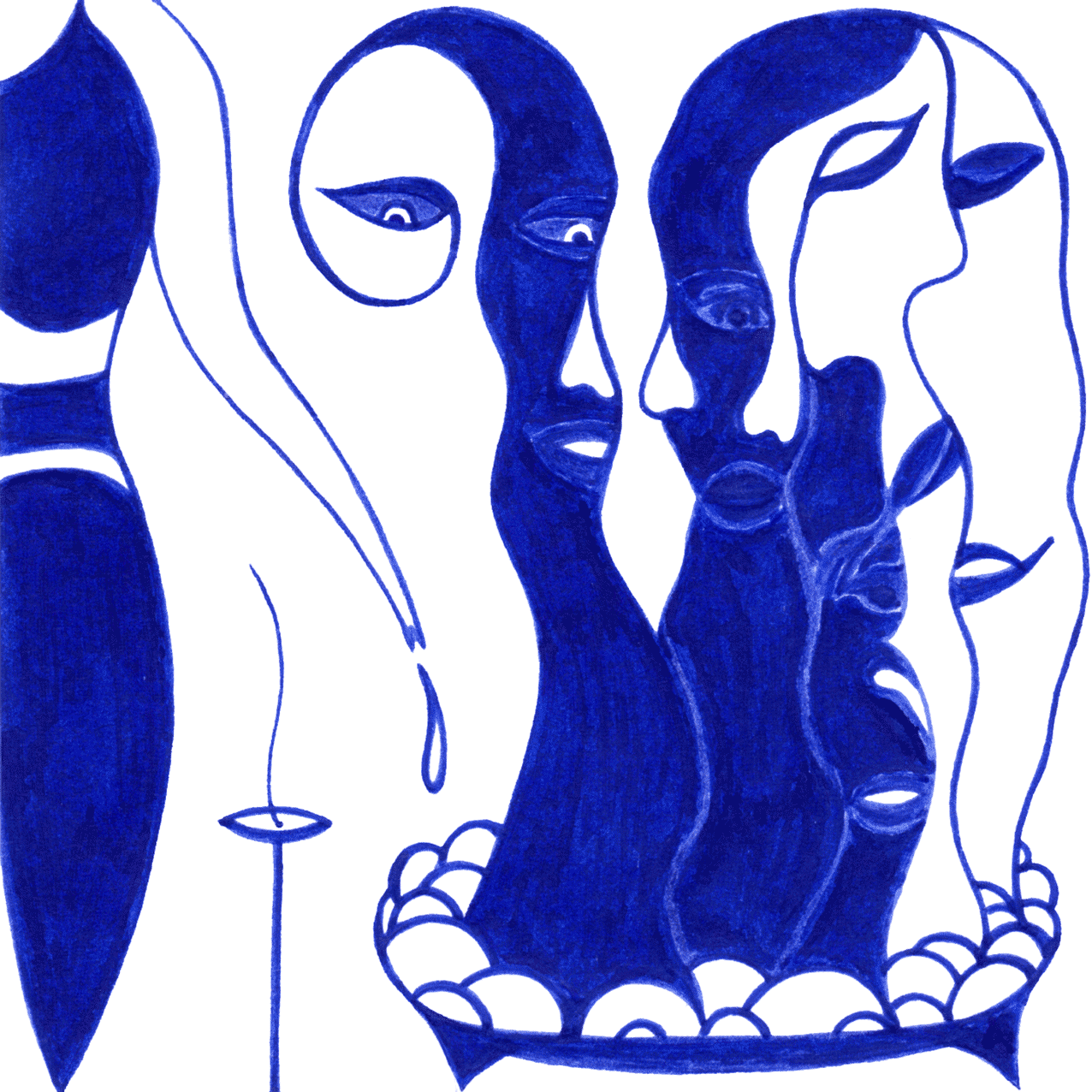 Leise „Wir wachsen“ – Tintenbild über das stille Entfalten der inneren Unabhängigkeit, individuelles Sein