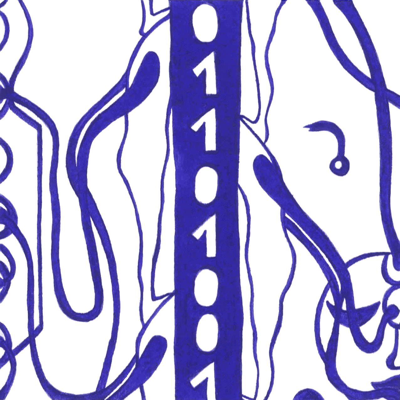 „Öffentliche Meinung“, verzerrte Tintenformen als Symbol für manipulierte Information