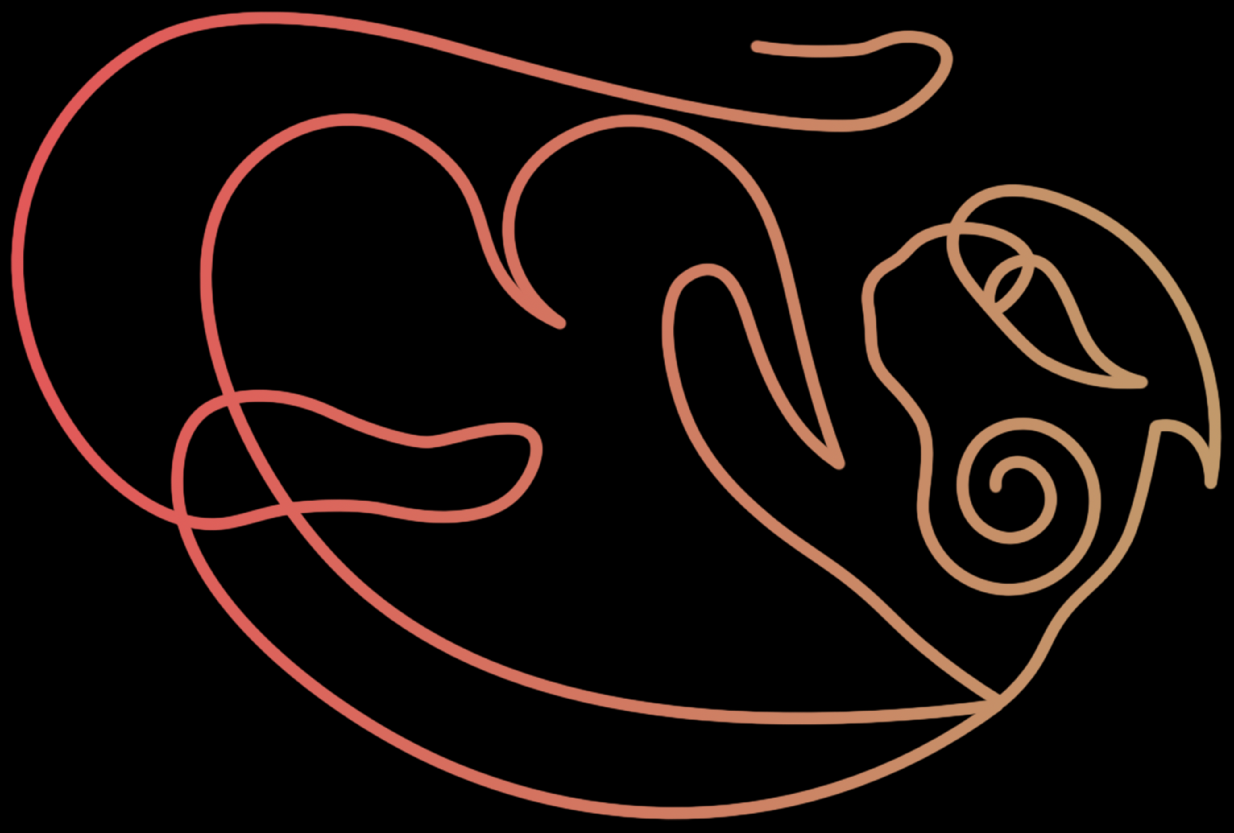 Helenas Kätzchen ARCATRA Darstellung mit Farbverlauf und verspielter Nähe