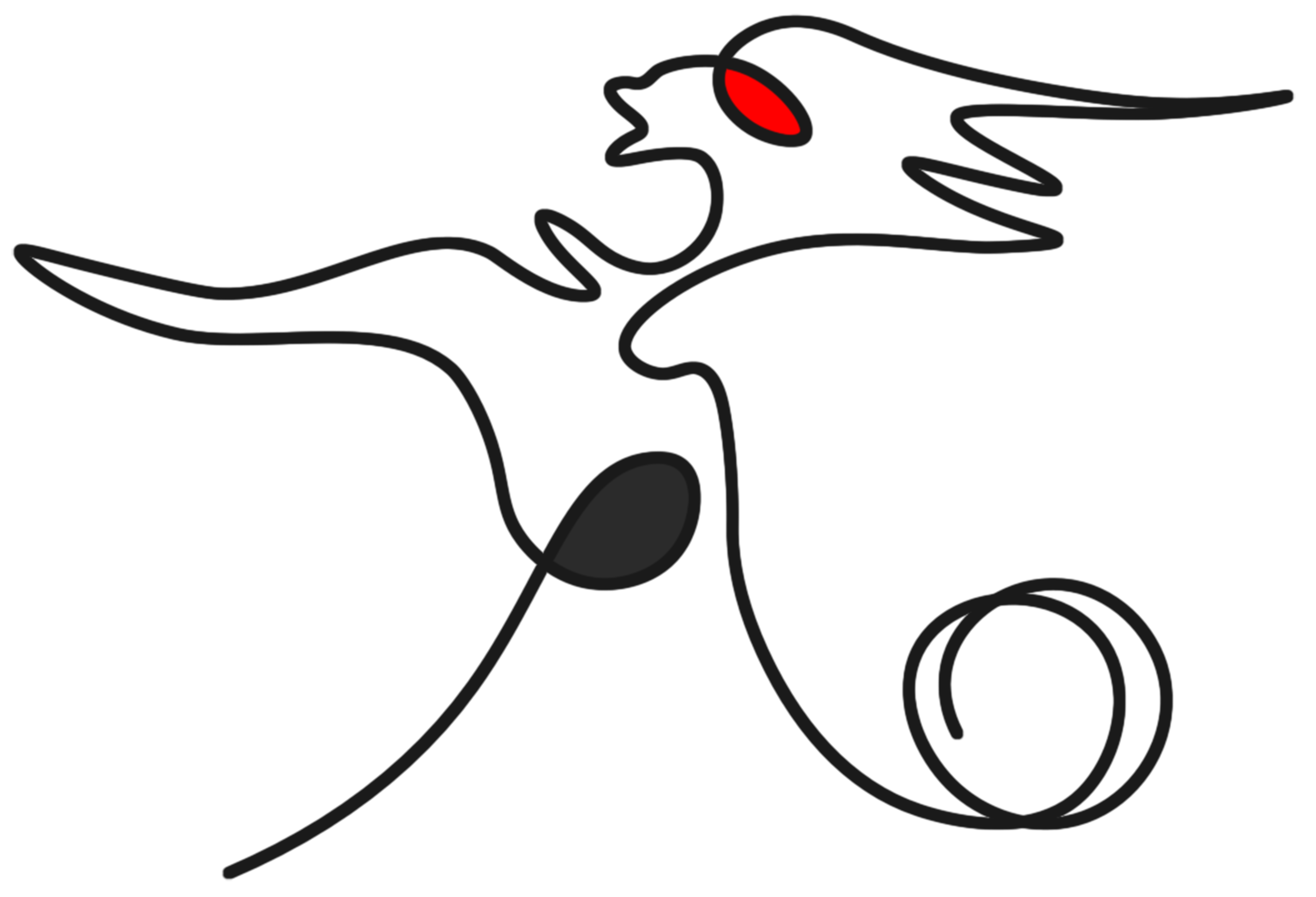 Wut ARCATRA Darstellung mit kleiner Farbfläche und explosiver Spannung